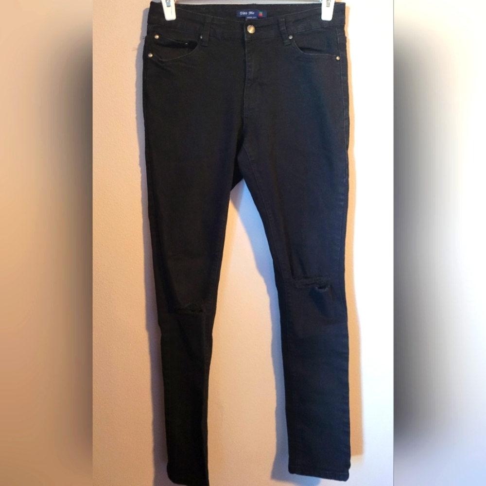 Vinson Me Black Distructed Jeans